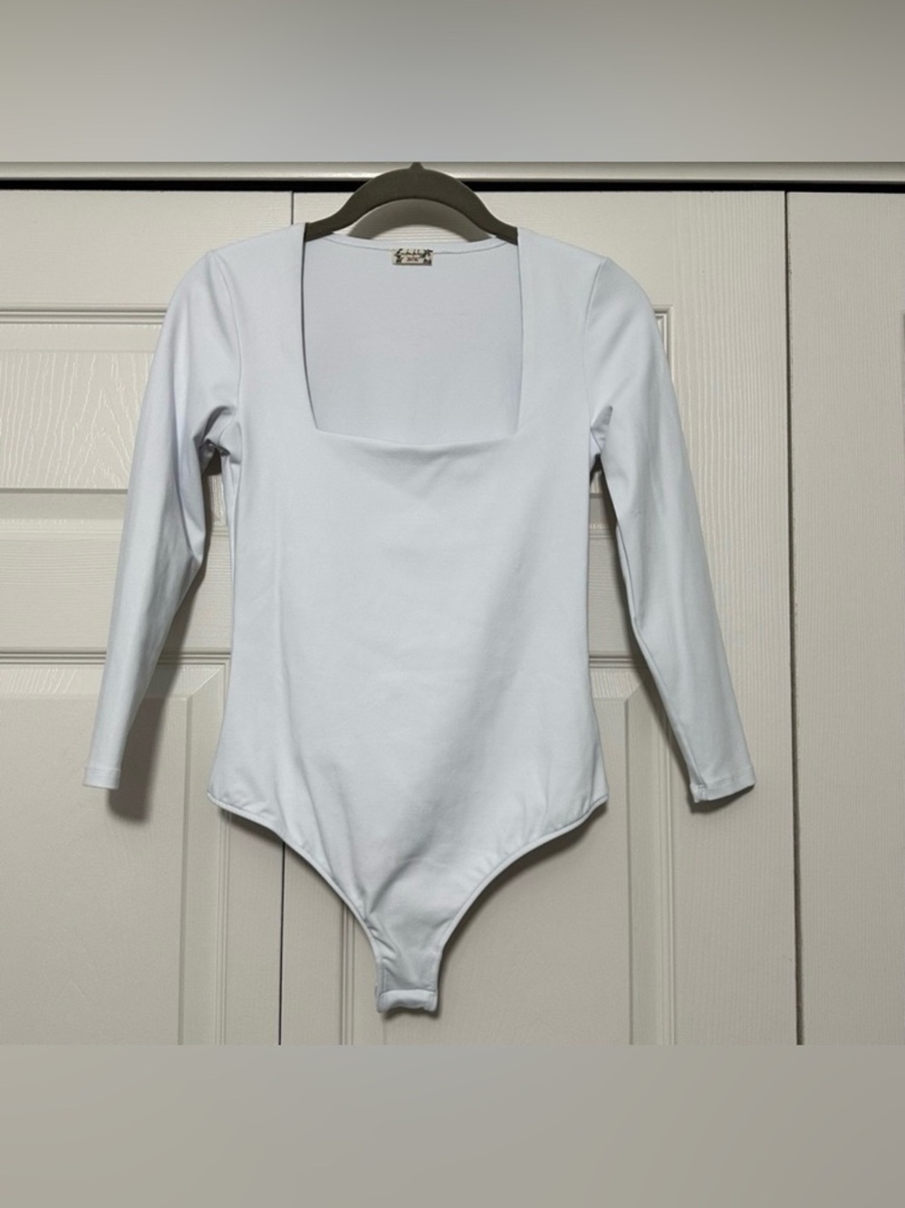 Free People‎ Truth or Square Bodysuit in White Size Small VGUC